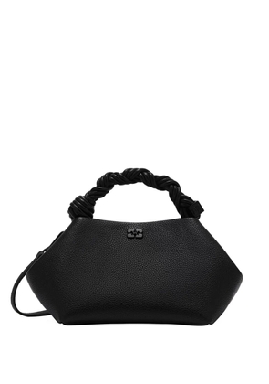 GANNI small Bou twisted-handle tote bag - Black