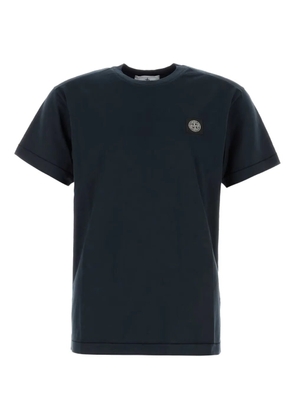 Stone Island logo-patch cotton T-shirt - Blue