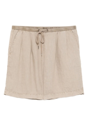 James Perse pleated bermuda shorts - Brown