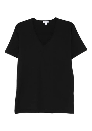 Sunspel V-neck short-sleeve T-shirt - BKAA BLACK