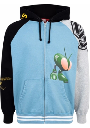 Supreme x Junya Watanabe 'Comme Des Garcons' zip-up hoodie - Blue