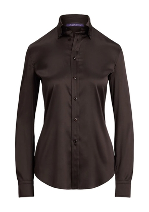 Ralph Lauren Collection silk-satin shirt - Brown
