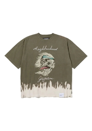 Neighborhood print t-shirt - Green