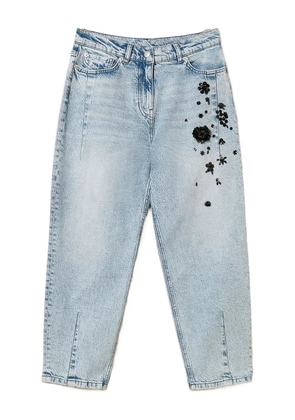 TWINSET sequin-embellished denim jeans - Blue