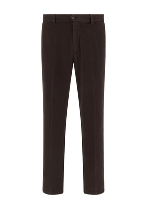 Boggi Milano garment-dyed trousers - Brown