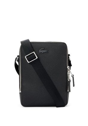 Lacoste leather messenger bag - Black