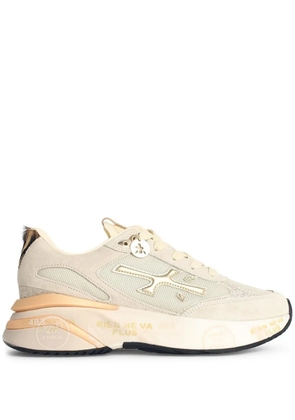 Premiata Moe Run suede lace-up sneakers - Neutrals