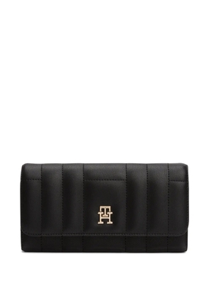 Tommy Hilfiger quilted logo-detail wallet - Black