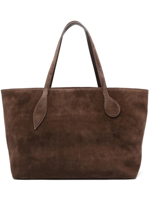 Liffner Mega Sprout suede tote bag - Brown