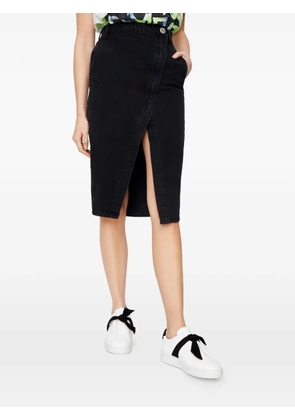 One Teaspoon split high-rise midi skirt - Black