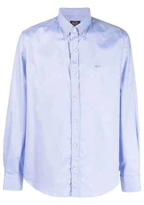 Paul & Shark embroidered-logo shirt - Blue
