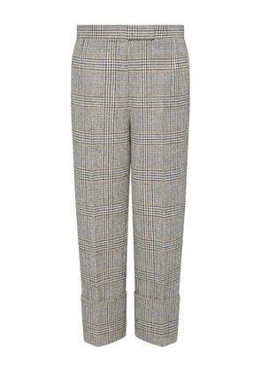 Thom Browne Hunting tweed back-strap trousers - Grey