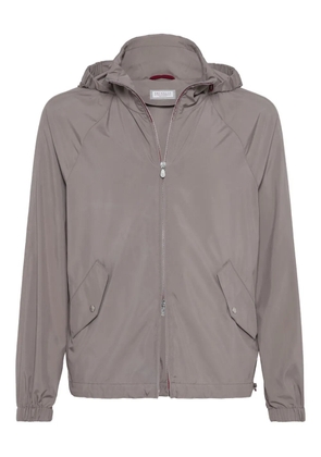 Brunello Cucinelli hooded jacket - Grey