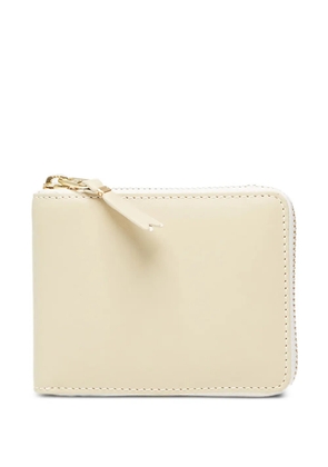 Comme Des Garçons Wallet zip-around leather wallet - Neutrals