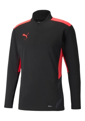 PUMA zip-fastening long-sleeve T-shirt - Black