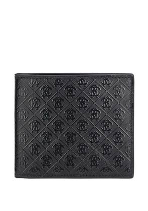 Roberto Cavalli monogram-embossed bi-fold wallet - Black