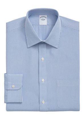 Brooks Brothers striped ainsley-collar shirt - Blue