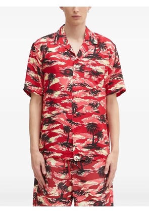 A BATHING APE® palm-print pocket shirt - Red