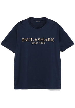 Paul & Shark logo-embroidered T-shirt - Blue