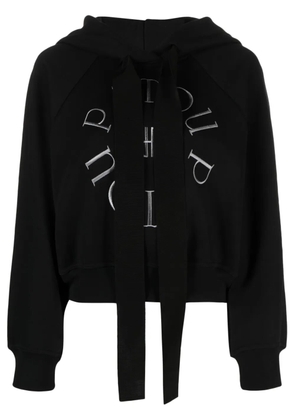 Patou Medallion cotton hoodie - Black