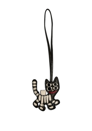 Zadig&Voltaire skeleton-cat keyring - Black