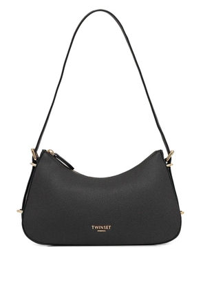 TWINSET logo-lettering shoulder bag - Black