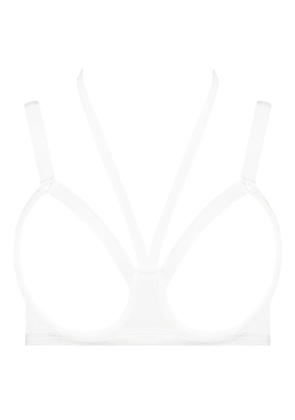 Maison Close Pure Tentation harness bra - White