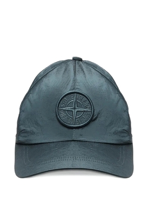 Stone Island logo-patch baseball cap - Blue