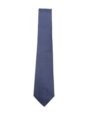 Canali patterned silk tie - Blue