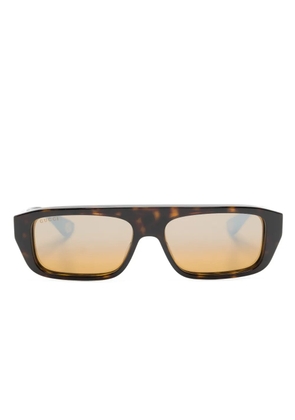 Gucci Eyewear tortoiseshell rectangle-frame sunglasses - Brown