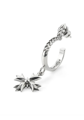 Emanuele Bicocchi Crest hoop earring - Silver