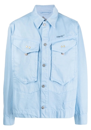 OBJECTS IV LIFE logo-print denim jacket - Blue