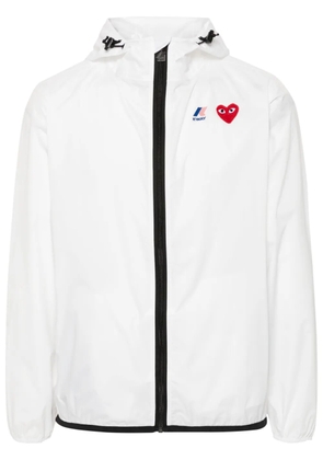 Comme Des Garçons Play x K-Way Heart-patch lightweight jacket - White