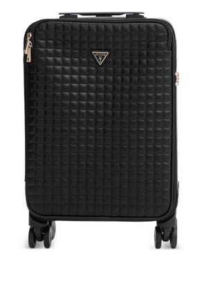 GUESS USA small Nadira quilted luggage bag - Black