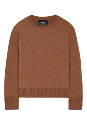 Alanui crew-neck sweater - Brown