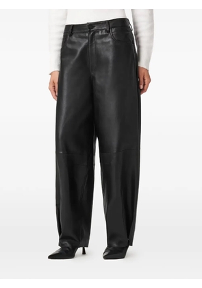 AllSaints Jett panelled leather trousers - Black