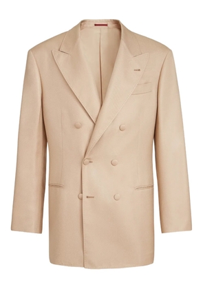 Brunello Cucinelli peaked-lapels double-breasted blazer - Neutrals