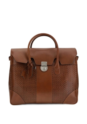 Brunello Cucinelli woven tote bag - C9186 Cognac
