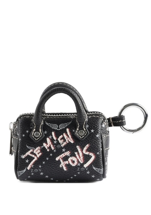 Zadig&Voltaire logo-print bag-shap keyring - Black