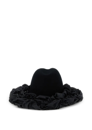 Comme Des Garçons x Hizume ruffled wide-brim hat - Black