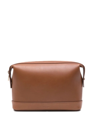 Saint Laurent leather clutch bag - Brown
