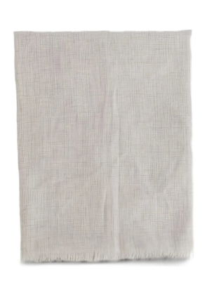 Sofie D'hoore fringed-edges wool scarf - Grey