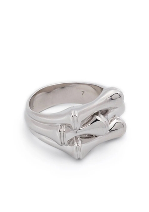 Eddie Borgo Bambu signet ring - Silver