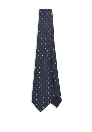 Gucci monogram tie - Blue