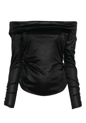 ISABEL MARANT Enesa off-shoulder ruched top - Black