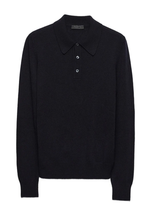 Prada cashmere polo shirt - Blue