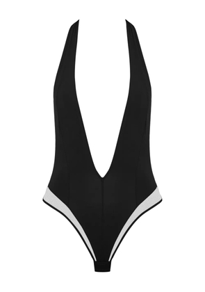 Maison Close Pure Tentation V-neck bodysuit - Black