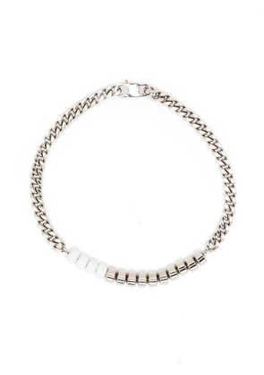 1017 ALYX 9SM beaded curb chain necklace - Silver