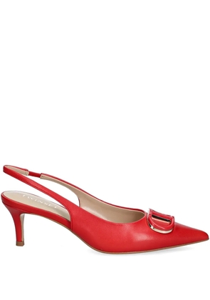 TWINSET 60mm Oval T slingback pumps - Red