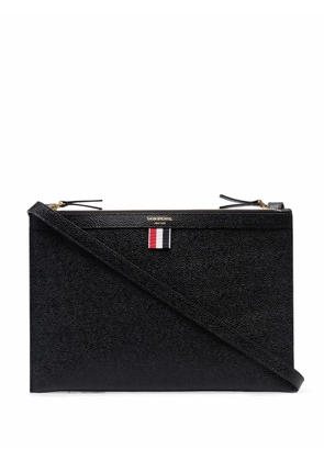 Thom Browne logo-print crossbody bag - Black